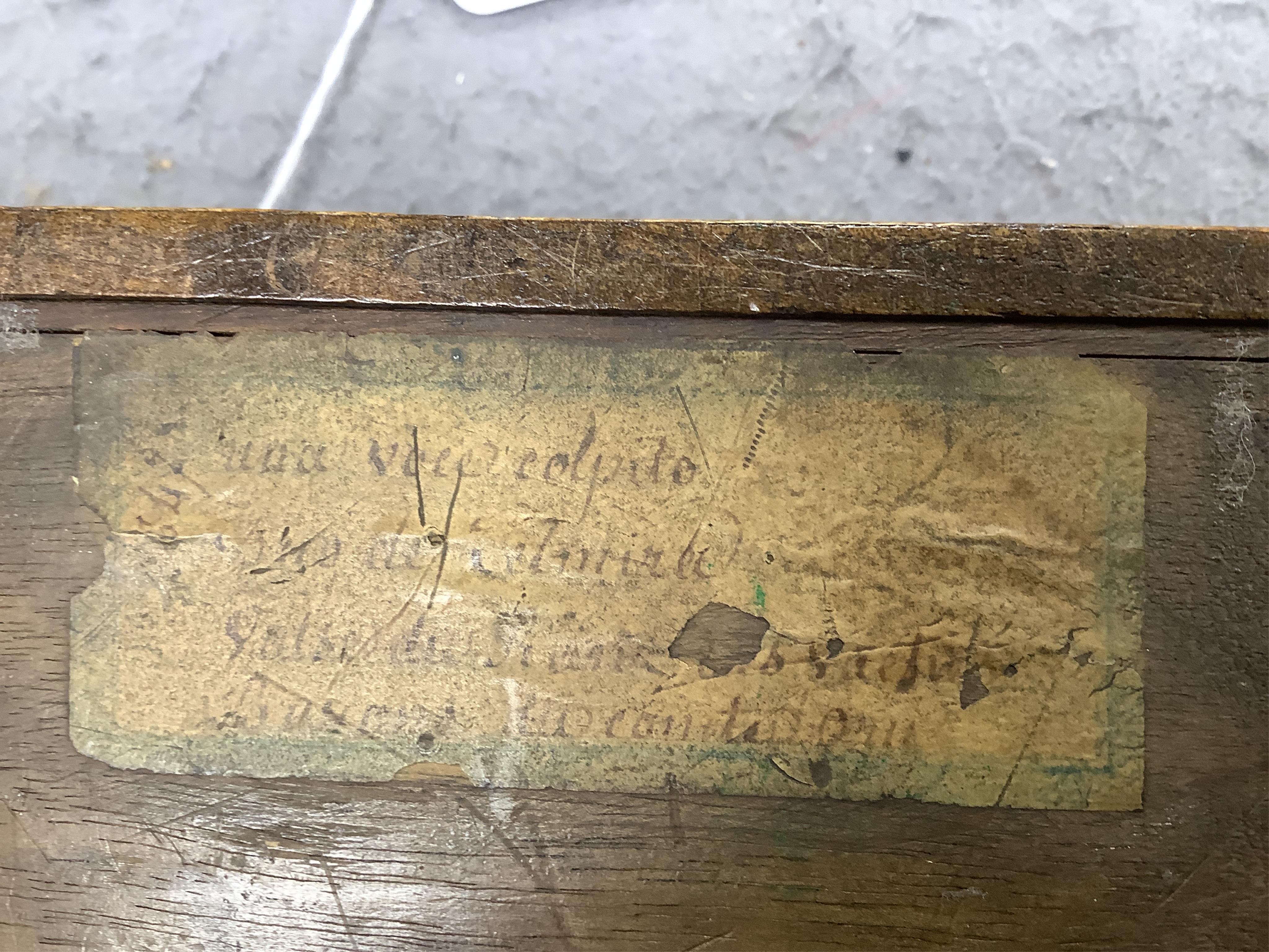 A small mid 19th century Swiss musical box in a bird’s eye maple case, side key wound, 30cm wide. Condition - fair.